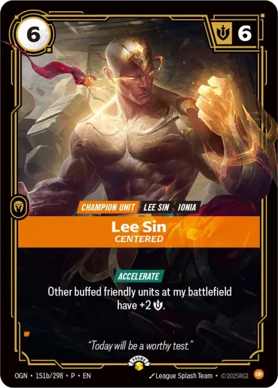 Lee Sin, Centered