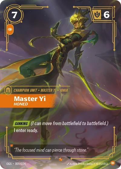 Master Yi, Honed