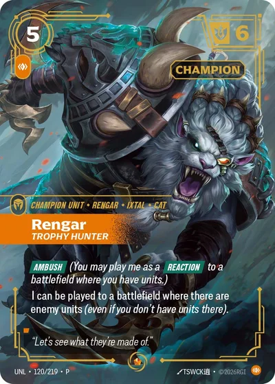Rengar, Trophy Hunter
