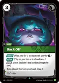 Back Off