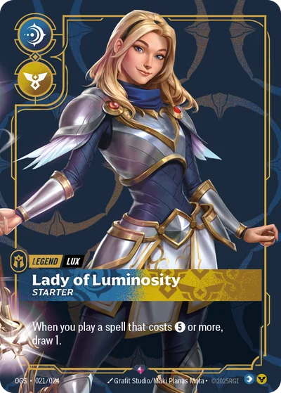 Lady of Luminosity, Starter