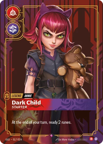 Dark Child, Starter