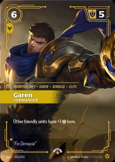 Garen, Commander