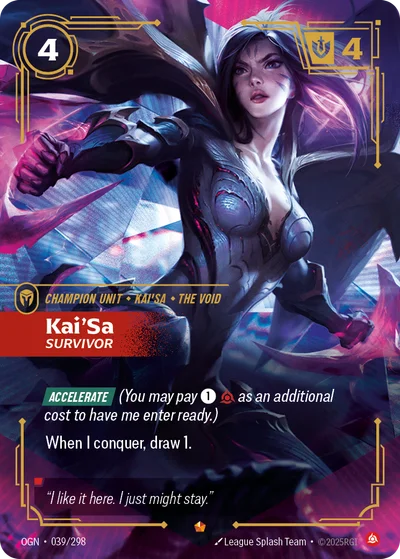 Kai’Sa, Survivor