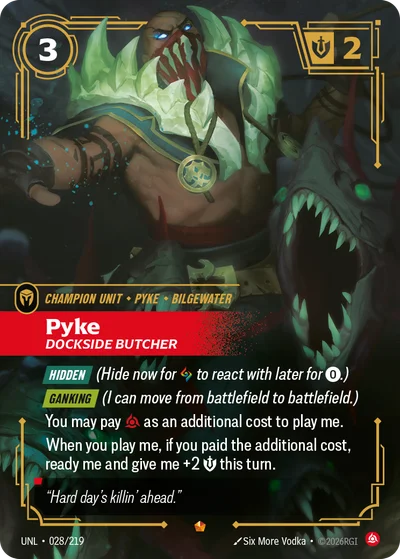 Pyke, Dockside Butcher