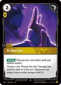 Ki Barrier