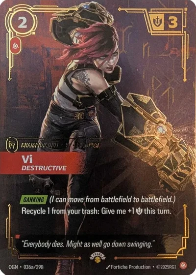 Vi, Destructive
