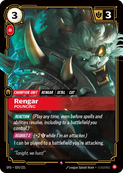 Rengar, Pouncing