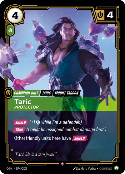 Taric, Protector