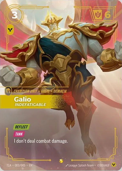 Galio, Indefatigable