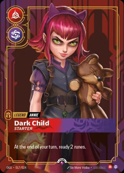 Dark Child, Starter