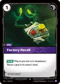 Factory Recall
