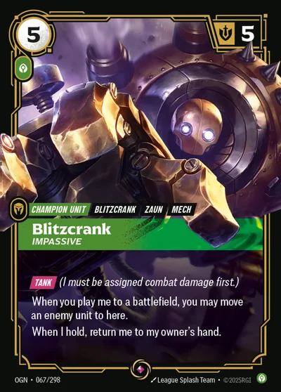 Blitzcrank, Impassive