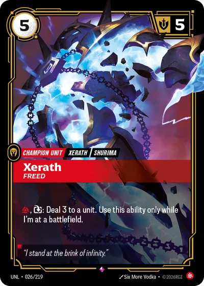 Xerath, Freed