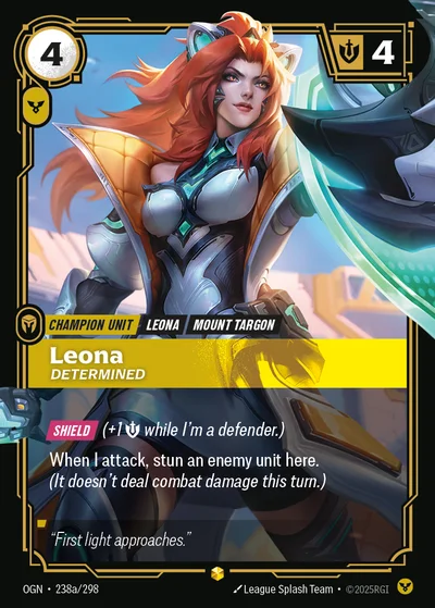 Leona, Determined