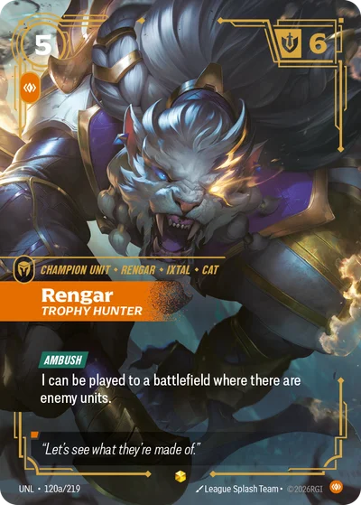 Rengar, Trophy Hunter
