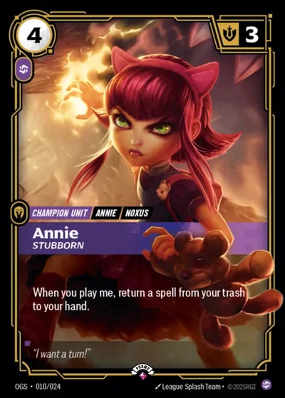 Annie, Stubborn