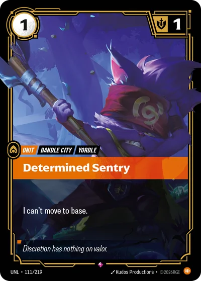 Determined Sentry