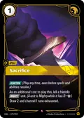 Sacrifice